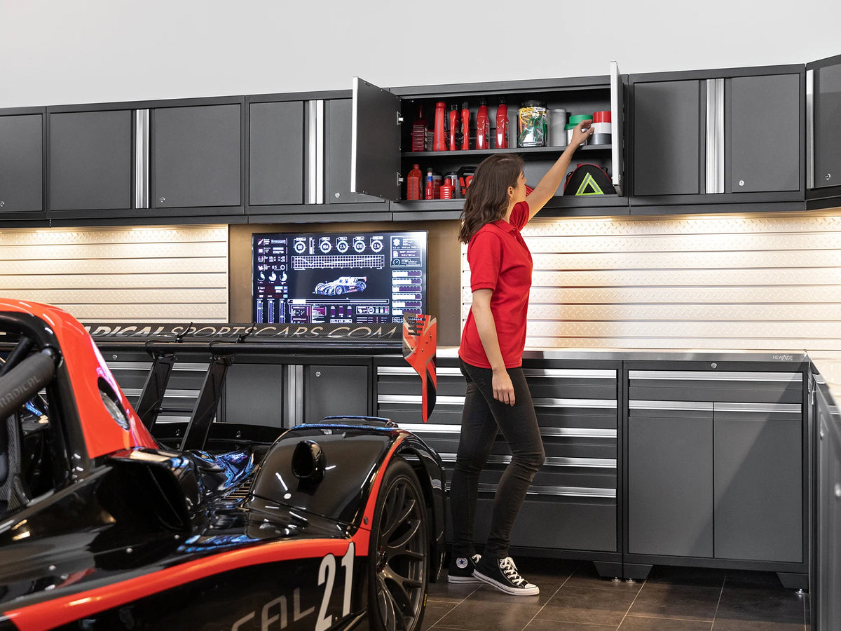 Pro Series 9PC Garage Cabinetry Set · 18-Gauge Steel · Fully-Welded · 156" W X 24" D X 84.75" H