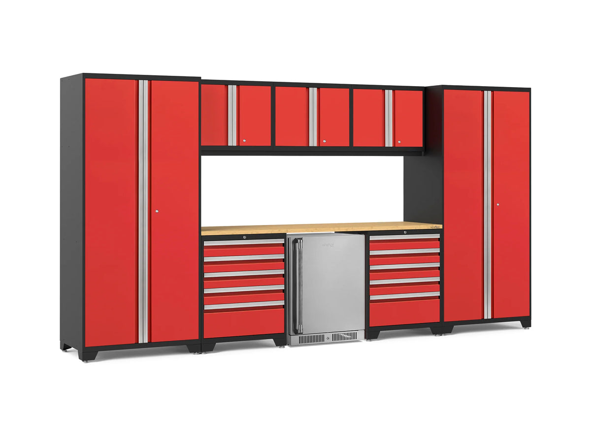 Pro Series 9PC Garage Cabinetry Set · 18-Gauge Steel · Fully-Welded · 156" W X 24" D X 84.75" H