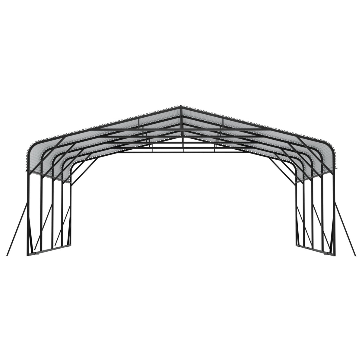 Heavy Duty Carport, All Weather Shelter - Black