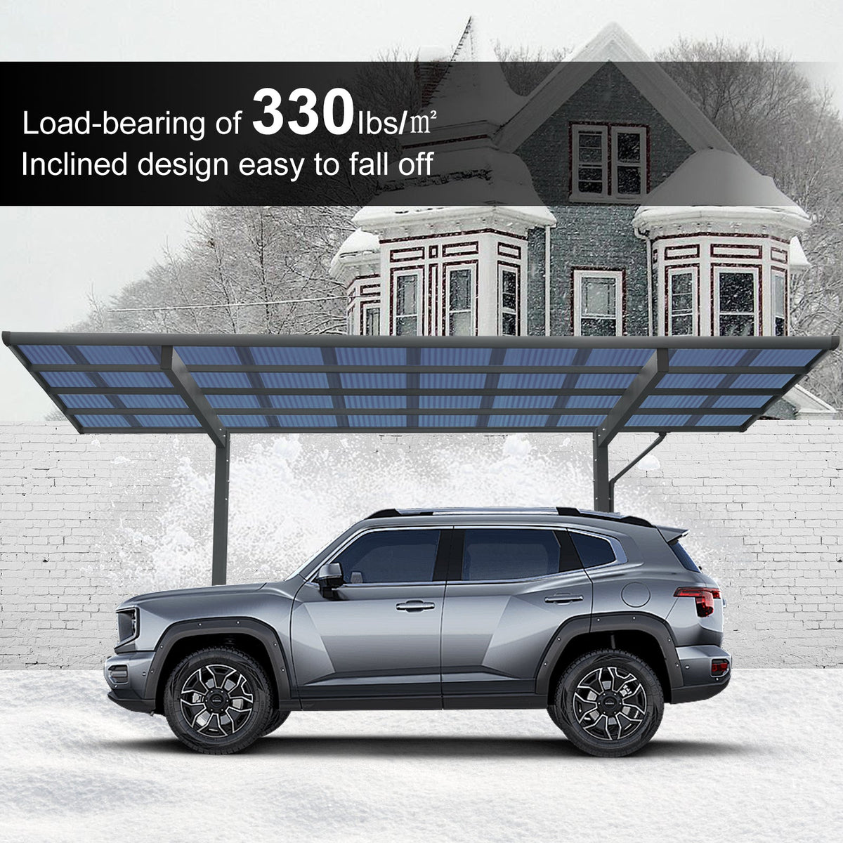 Outdoor Carport - 17.44FT x 9FT x 11FT