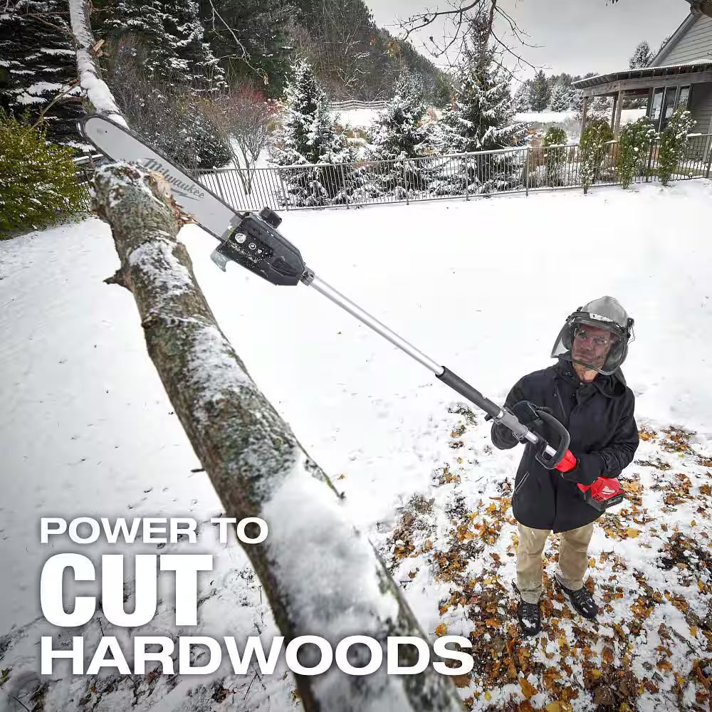 M18 FUEL 18V 16 In. Brushless Cordless QUIK-LOK String Trimmer 8.0 Ah FORGE Kit W/ Pole Saw & Brush Cutter Attachments