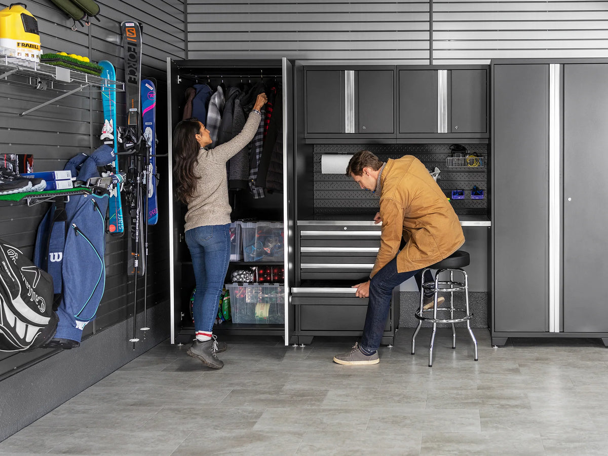 Pro Series 9PC Garage Cabinetry Set · 18-Gauge Steel · Fully-Welded · 156" W X 24" D X 84.75" H
