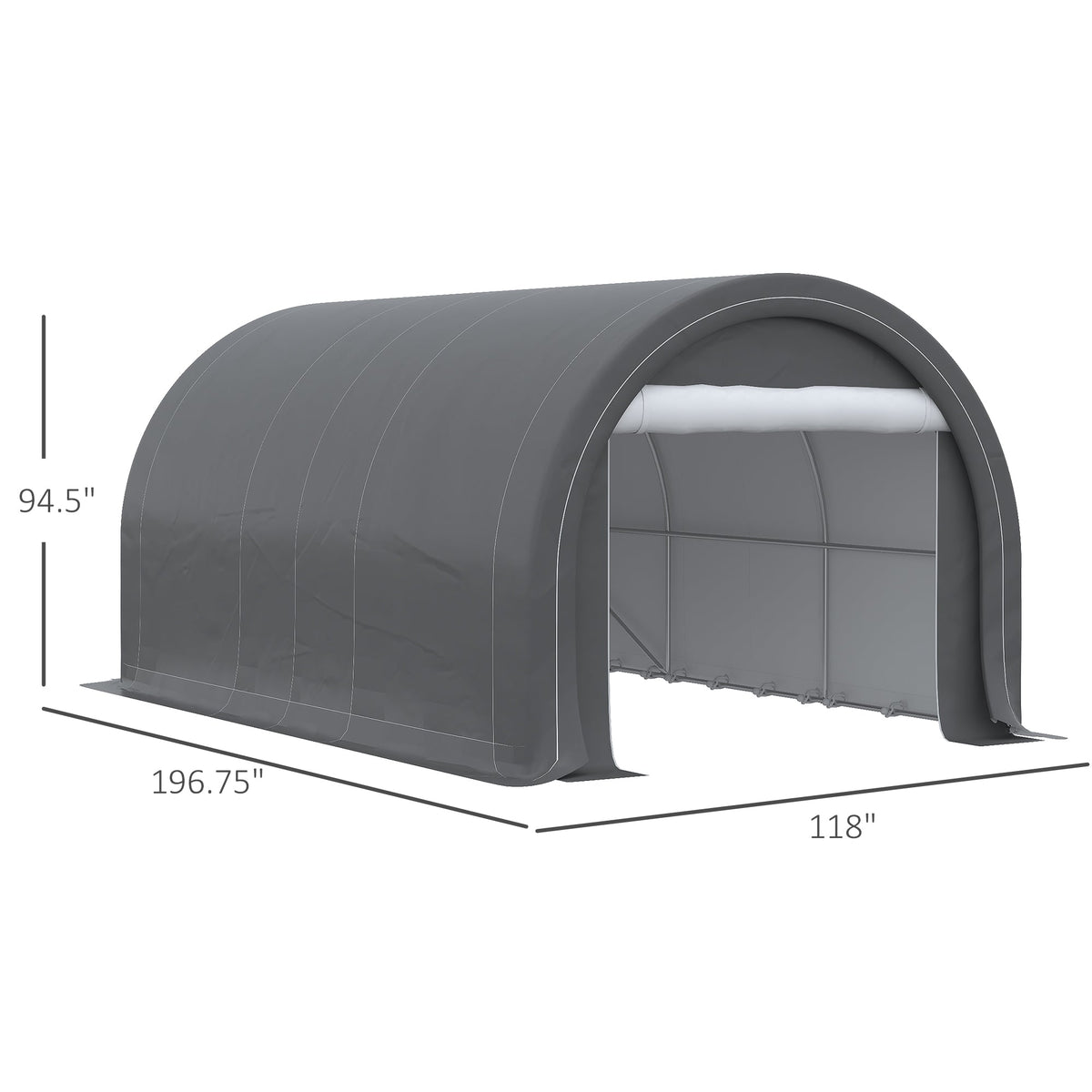 Outsunny 10' x 16' Heavy Duty Carport Garage Storage Tent