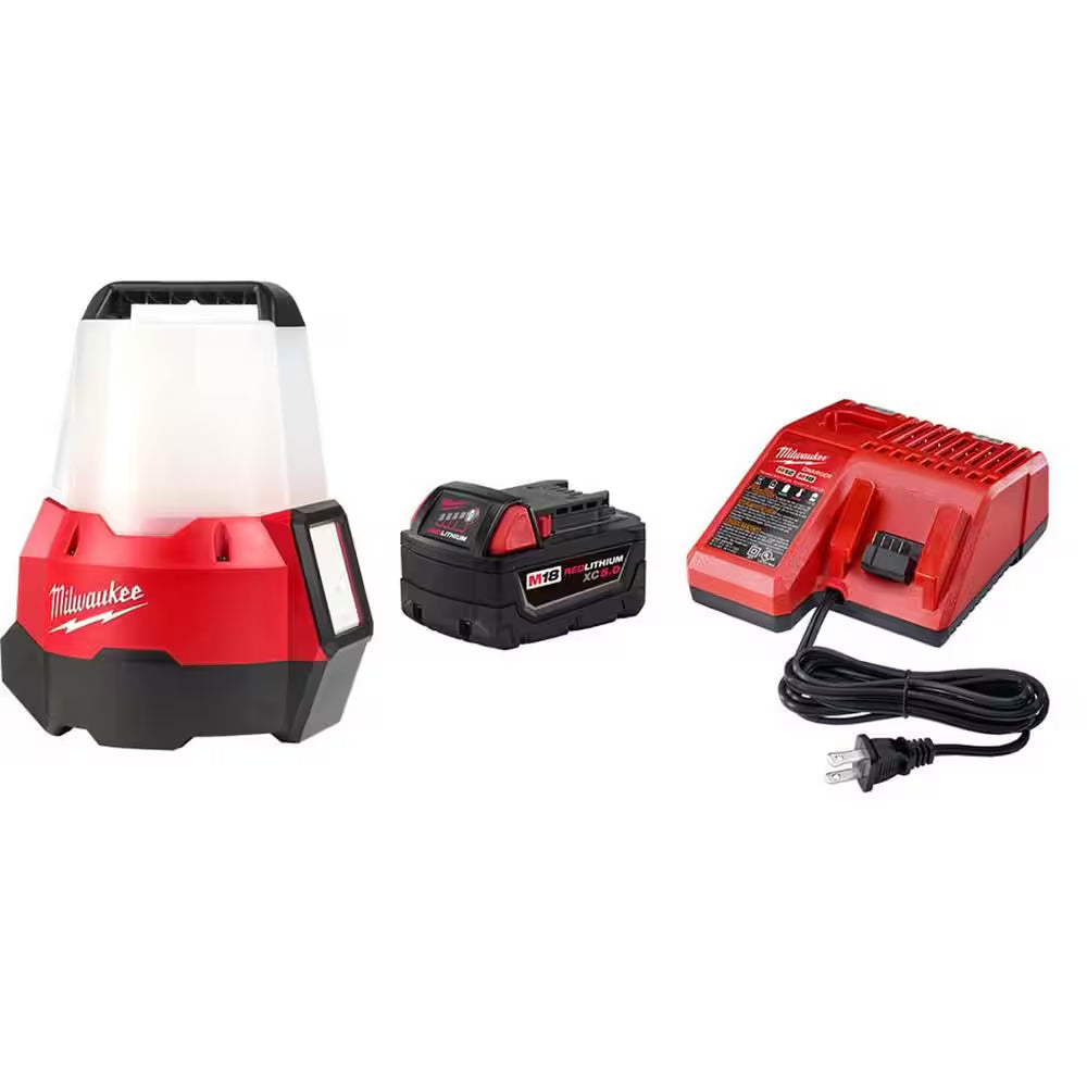 M18 18V 2200 Lumens Cordless Radius LED Compact Site Light with Flood Mode W/ (1) 5. 0Ah Battery and Charger