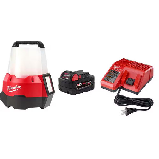 M18 18V 2200 Lumens Cordless Radius LED Compact Site Light with Flood Mode W/ (1) 5. 0Ah Battery and Charger