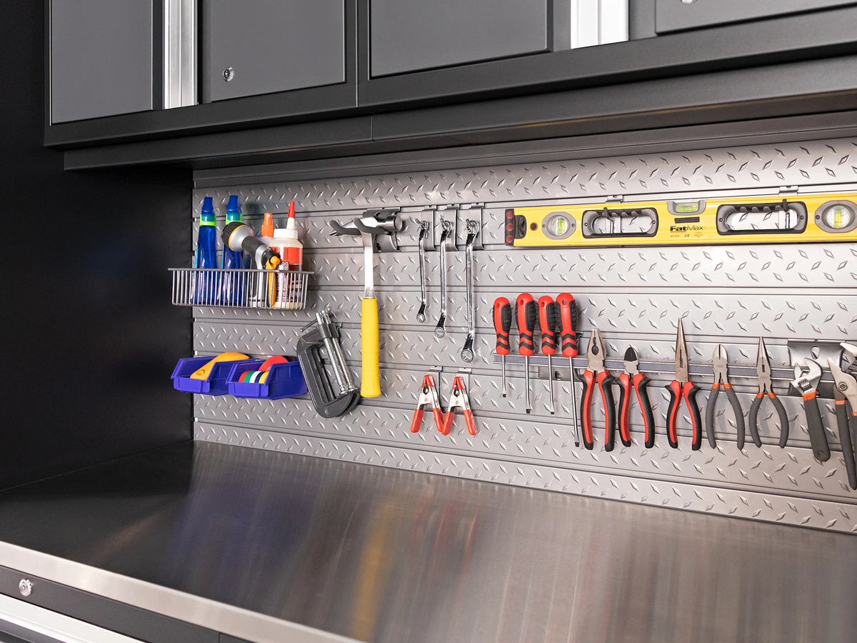 Pro Series 12PC Garage Cabinetry Set · 18-Gauge Steel · Fully-Welded · 220" W X 24" D X 84.75" H