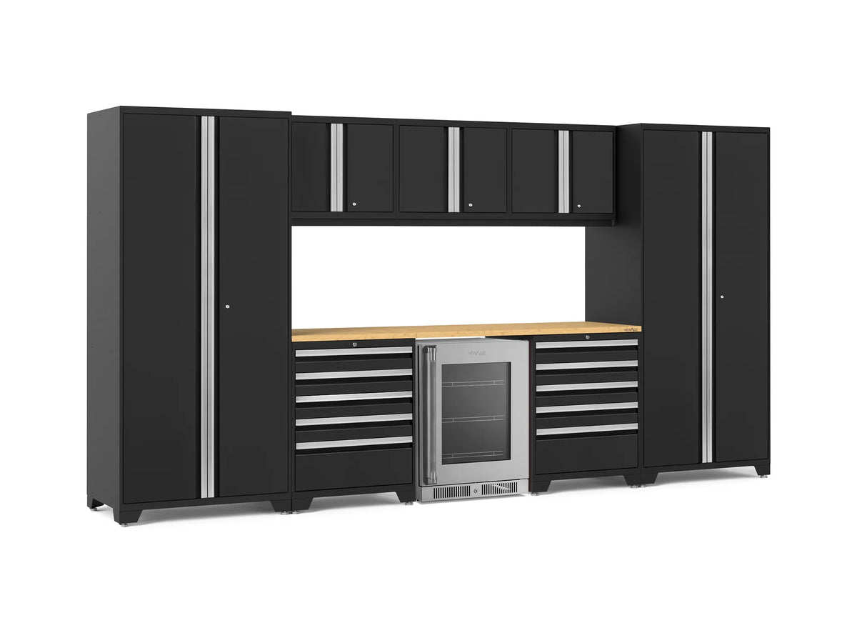 Pro Series 9PC Garage Cabinetry Set · 18-Gauge Steel · Fully-Welded · 156" W X 24" D X 84.75" H