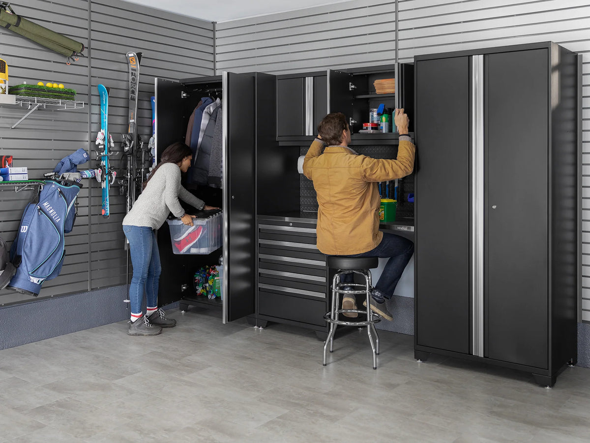 Pro Series 9PC Garage Cabinetry Set · 18-Gauge Steel · Fully-Welded · 156" W X 24" D X 84.75" H