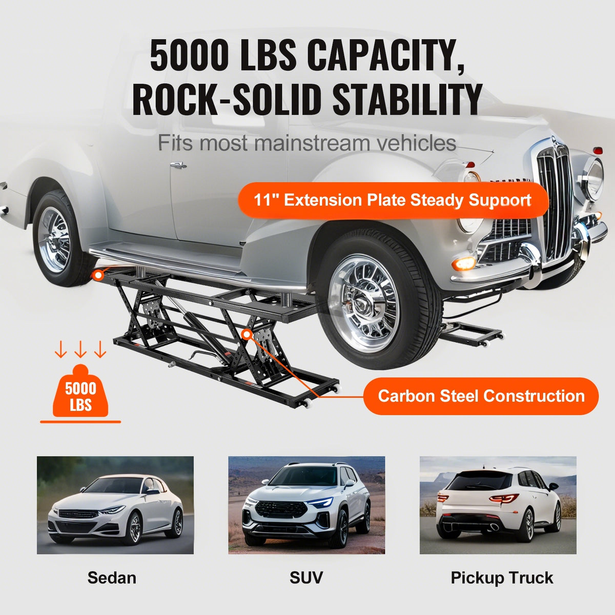 VEVOR Car Lift 5000/7000LBS Automatic Car Lift System Jack for Home Garage