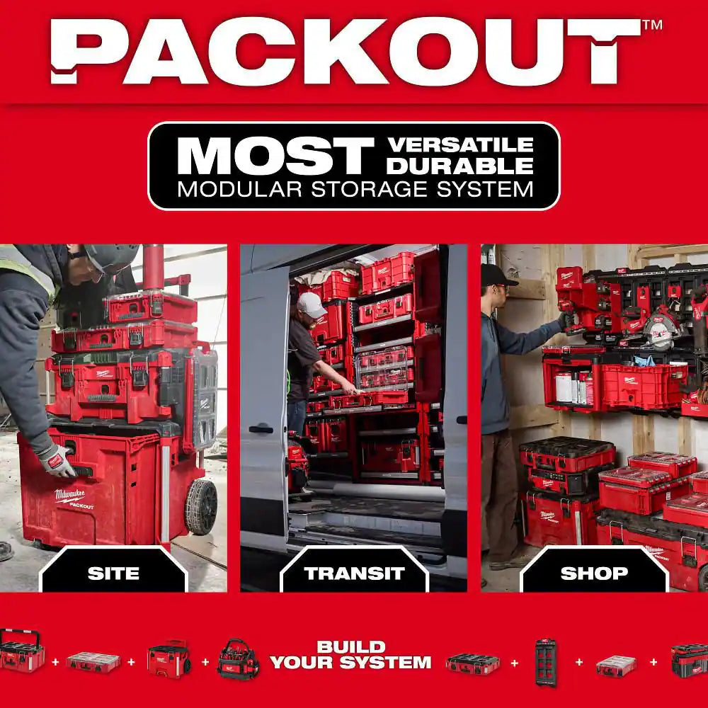 PACKOUT 22 In. Rolling Tool Box, 22 In. Large Tool Box and 22 In. Medium Tool Box Prosystem Low Profile Handle
