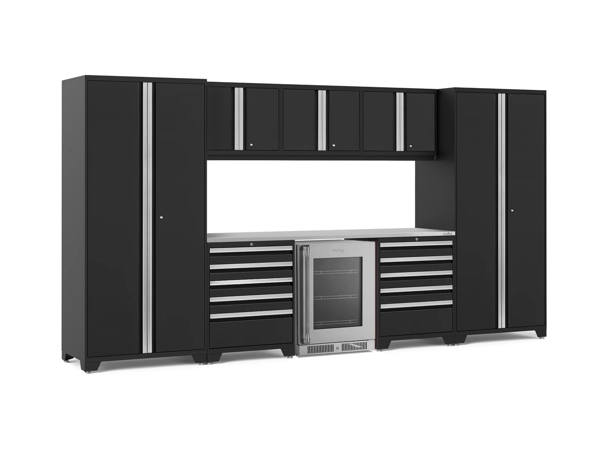 Pro Series 9PC Garage Cabinetry Set · 18-Gauge Steel · Fully-Welded · 156" W X 24" D X 84.75" H