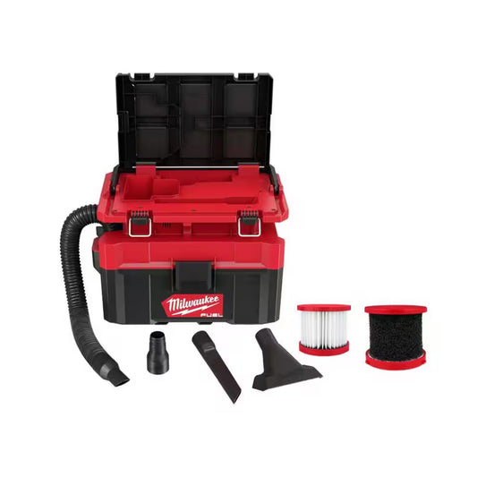 M18 FUEL PACKOUT 18-Volt Lithium-Ion Cordless 2.5 Gal. Wet/Dry Vacuum with Wet Foam Filter