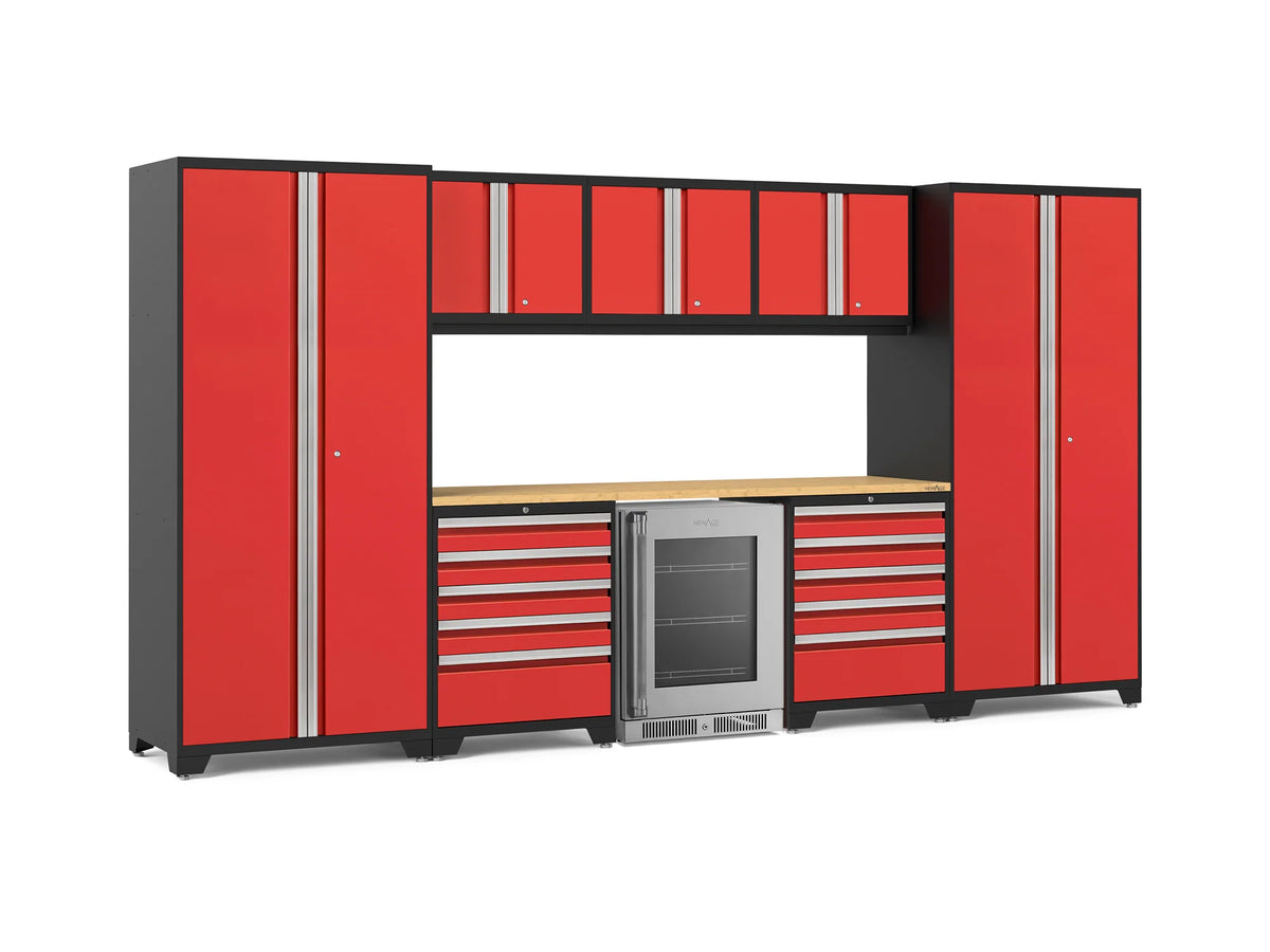 Pro Series 9PC Garage Cabinetry Set · 18-Gauge Steel · Fully-Welded · 156" W X 24" D X 84.75" H