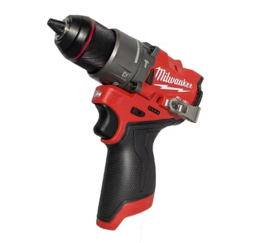3404-20 M12 FUEL 1/2" Hammer Drill 3404-20 – Compact, High-Power Subcompact Drill with Brushless Motor & All-Metal Chuck (Bare Tool)