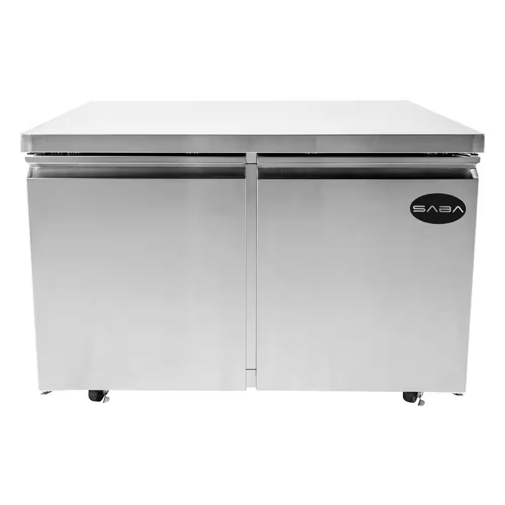 47.25 In. W 12 Cu. Ft. Commercial under Counter Refrigerator Cooler in Stainless Steel