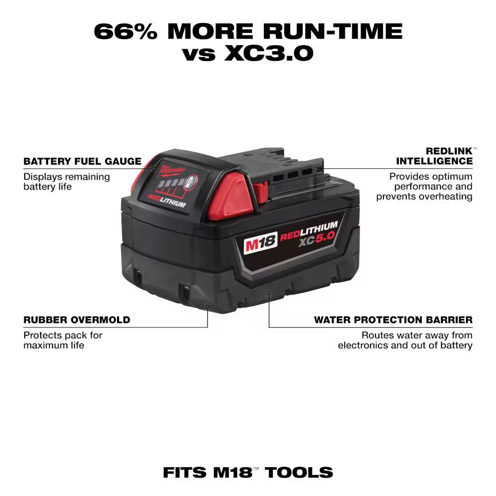 M18 18V Lithium-Ion Brushless Cordless 7-1/4 In. Circular Saw with 5.0Ah Battery