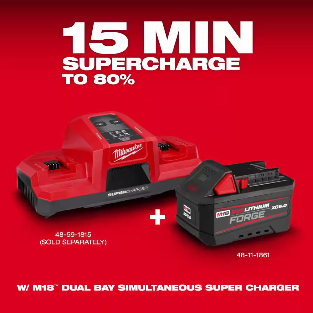 M18 18V Lithium-Ion REDLITHIUM FORGE 6.0 Ah Battery Pack (4-Pack)