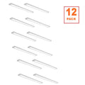 12-Pack 44 In. 3400 Lumens Easy Install LED Wraparound Light Fixture 34W 120V Bright White 4000K Garage Lighting