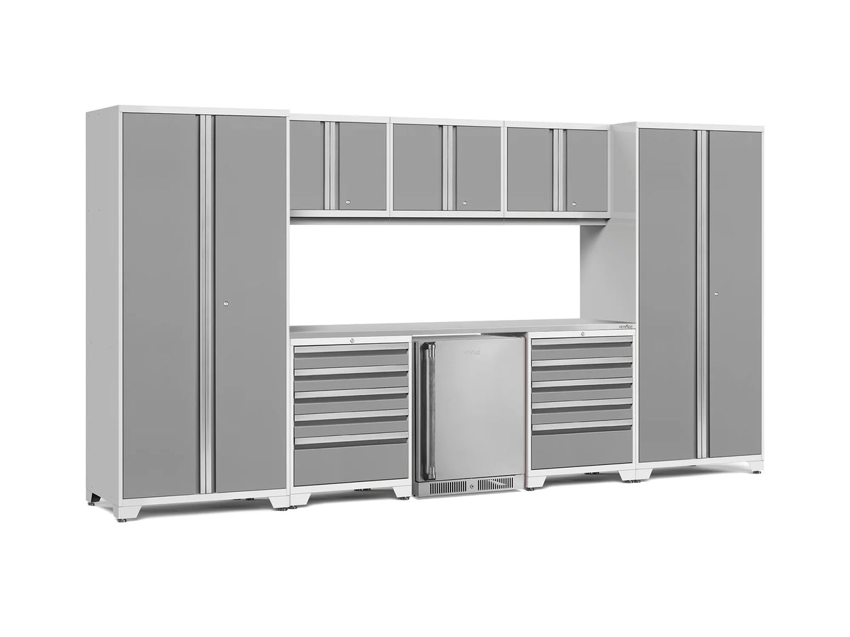 Pro Series 9PC Garage Cabinetry Set · 18-Gauge Steel · Fully-Welded · 156" W X 24" D X 84.75" H