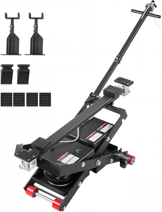 Air Portable Car Lift, 6613 Lbs/3 Ton Capacity, 21.7 Inch Max Height, Adjustable Portable Air Car Lift with Airbag, Support Stands, Wheel Chocks, Rubber Pads, Heavy-Duty for Sedan SUV Pickup