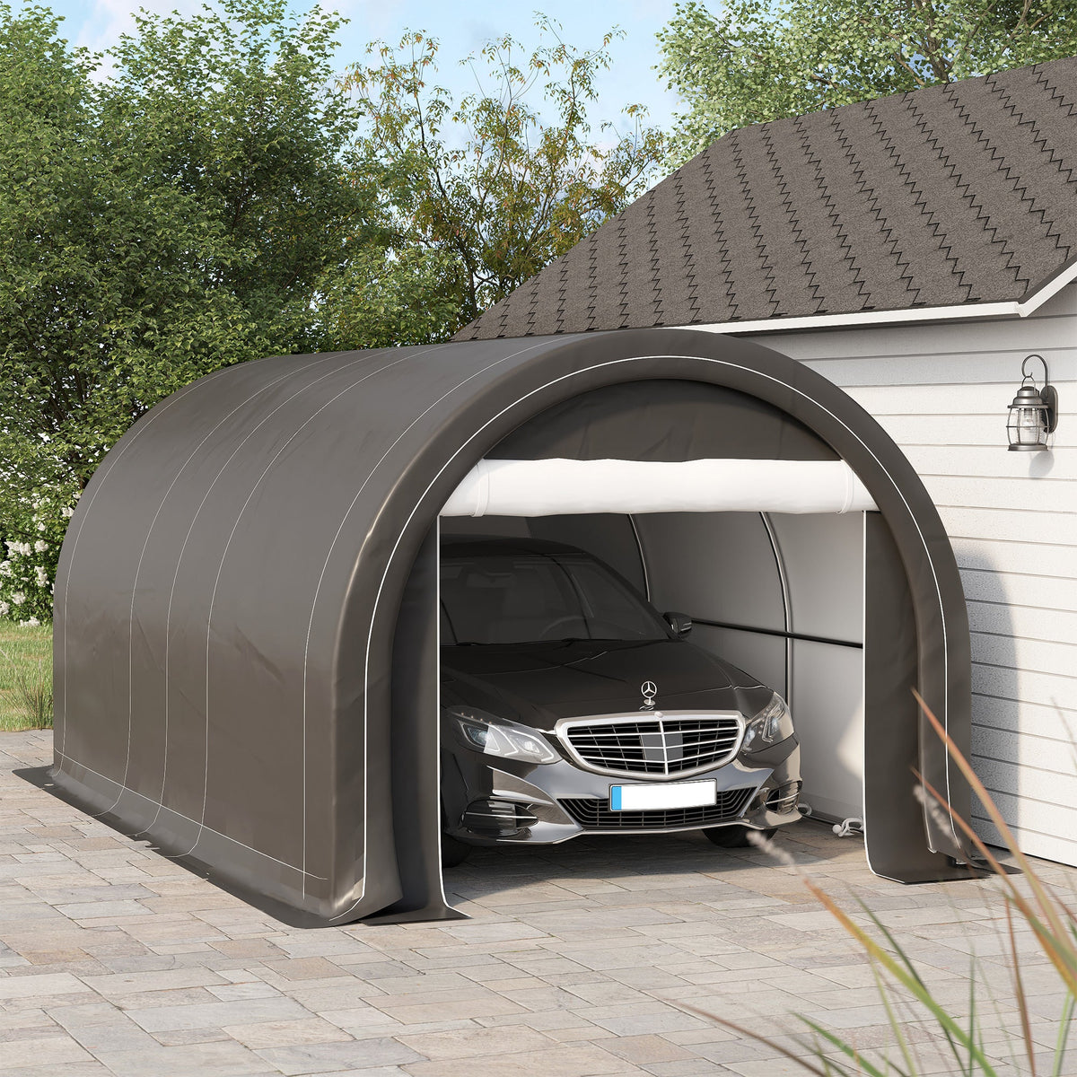 Outsunny 10' x 16' Heavy Duty Carport Garage Storage Tent