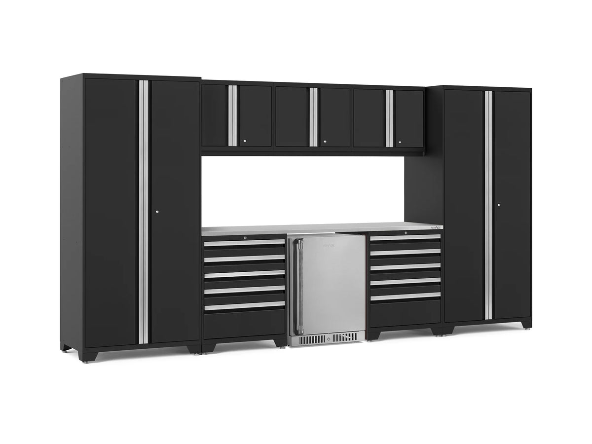 Pro Series 9PC Garage Cabinetry Set · 18-Gauge Steel · Fully-Welded · 156" W X 24" D X 84.75" H