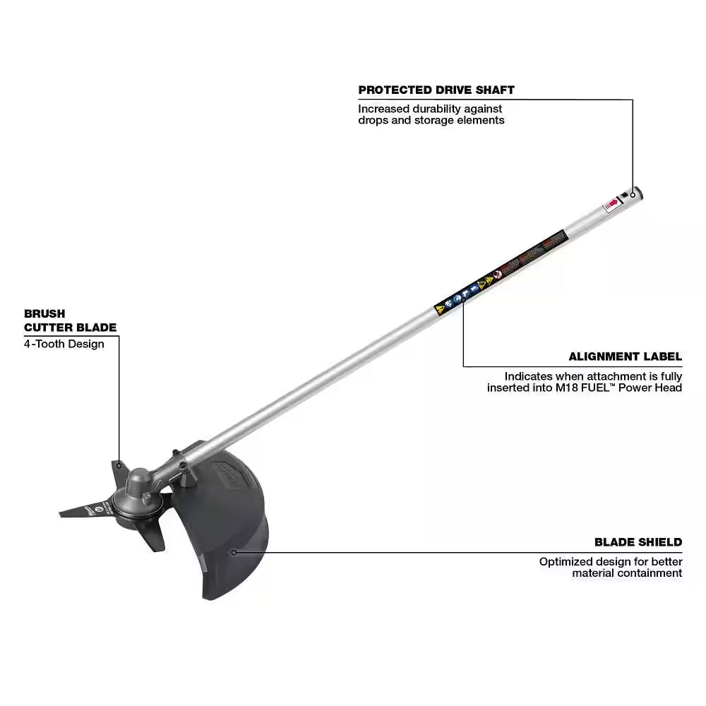 M18 FUEL 18V 16 In. Brushless Cordless QUIK-LOK String Trimmer 8.0 Ah FORGE Kit W/ Pole Saw & Brush Cutter Attachments