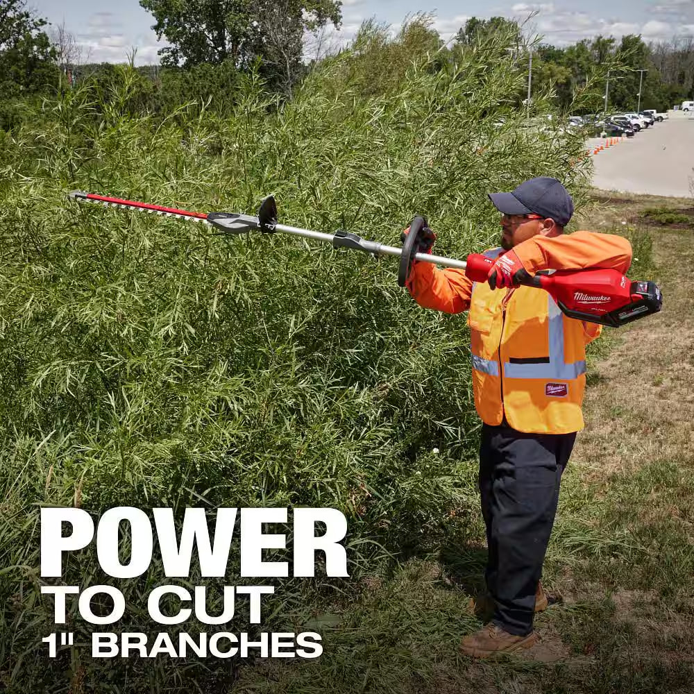 M18 Fuel 18V 16 In. Brushless Cordless Battery Powered Quik-Lok String Trimmer with Hedge Trimmer Attachment