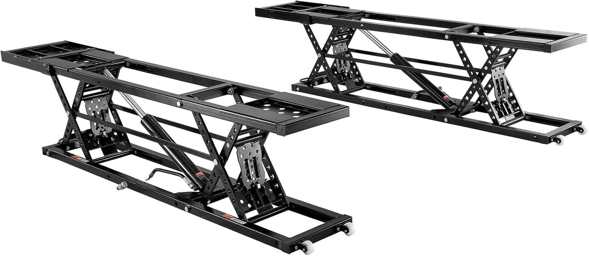 Portable Car Lift - 7,000 LBS Capacity, 26.8" Max. Height, Heavy-Duty Carbon Steel Truck Lift with 120V Power Unit