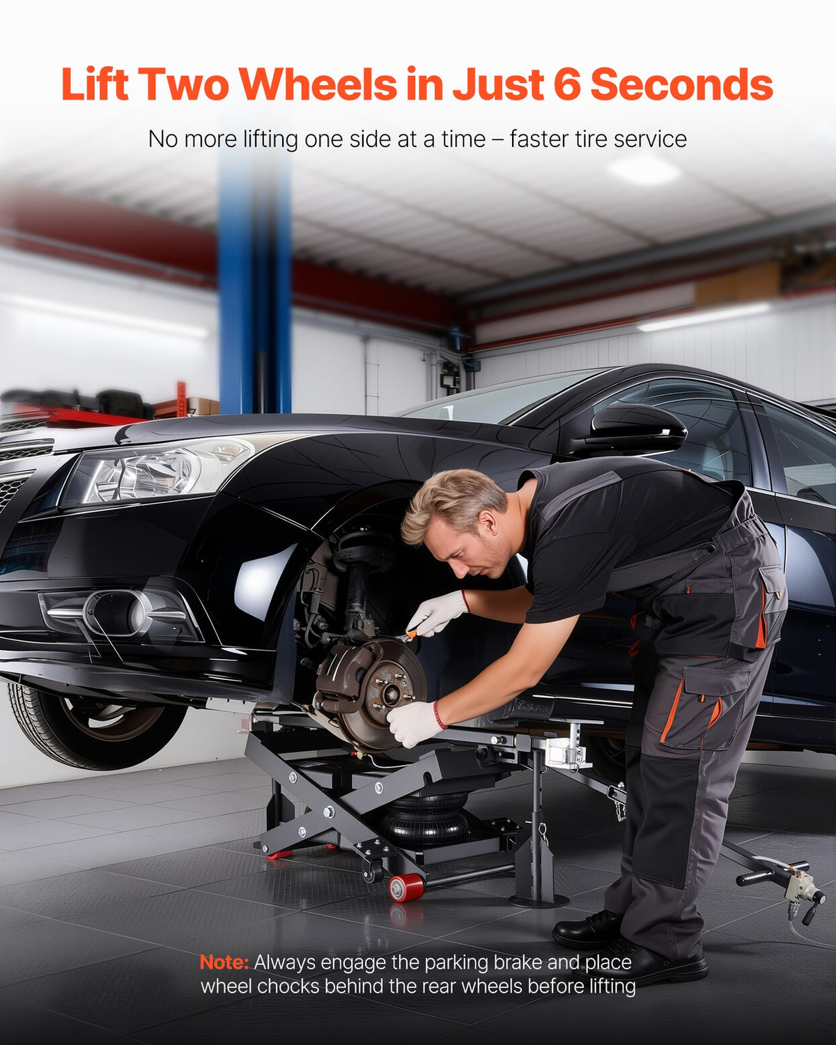 Uimoso Air Portable Car Lift Air Jack 6613 Lbs 5.7-21.7 Inch for Home Garage