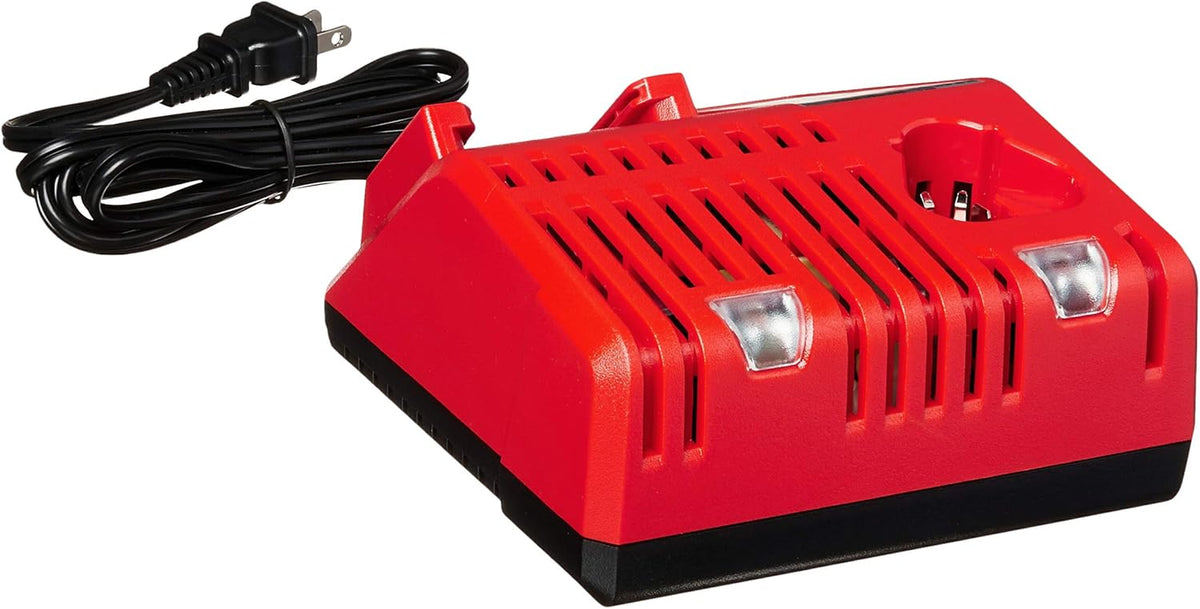 Milwaukee 48-59-1850 M18 RED LITHIUM XC 5.0 Ah Batteries (2) + 48-59-1812 M12 and M18 Multi Voltage Charger Kit
