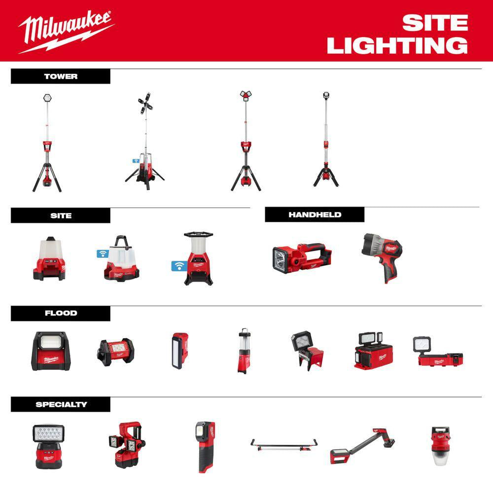 M18 18V 2200 Lumens Cordless Radius LED Compact Site Light with Flood Mode W/ (1) 5. 0Ah Battery and Charger