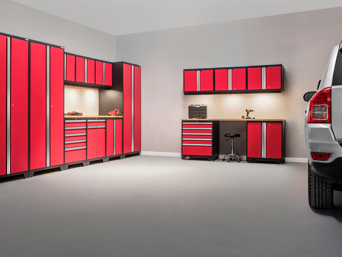 Pro Series 12PC Garage Cabinetry Set · 18-Gauge Steel · Fully-Welded · 220" W X 24" D X 84.75" H
