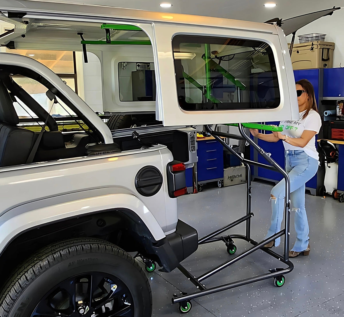 TopLift Pro V2 - Hardtop Removal & Storage Tool for Jeep Wrangler and Ford Bronco
