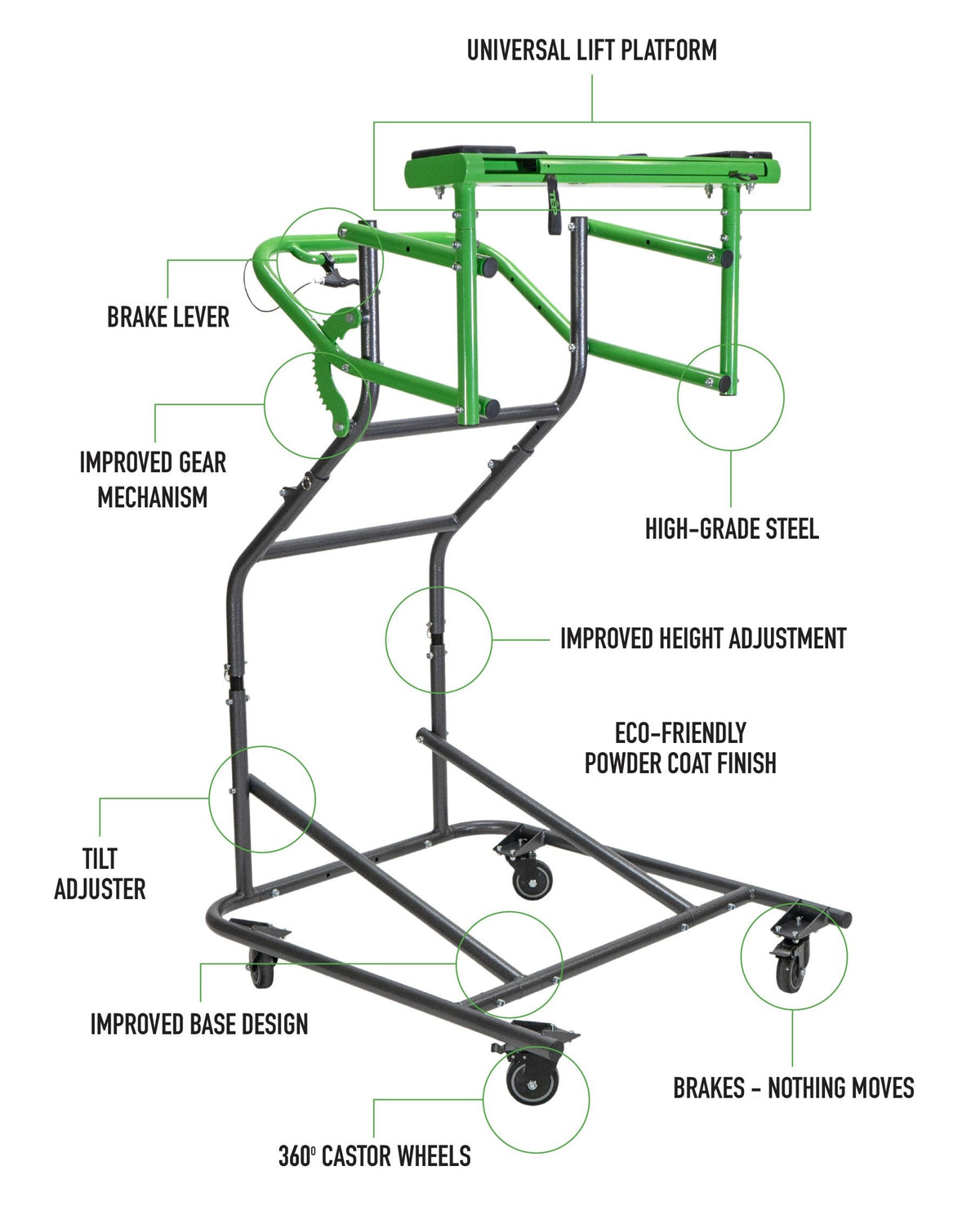 TopLift Pro V2 - Hardtop Removal & Storage Tool for Jeep Wrangler and Ford Bronco