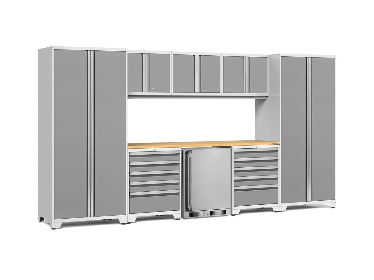 Pro Series 9PC Garage Cabinetry Set · 18-Gauge Steel · Fully-Welded · 156" W X 24" D X 84.75" H
