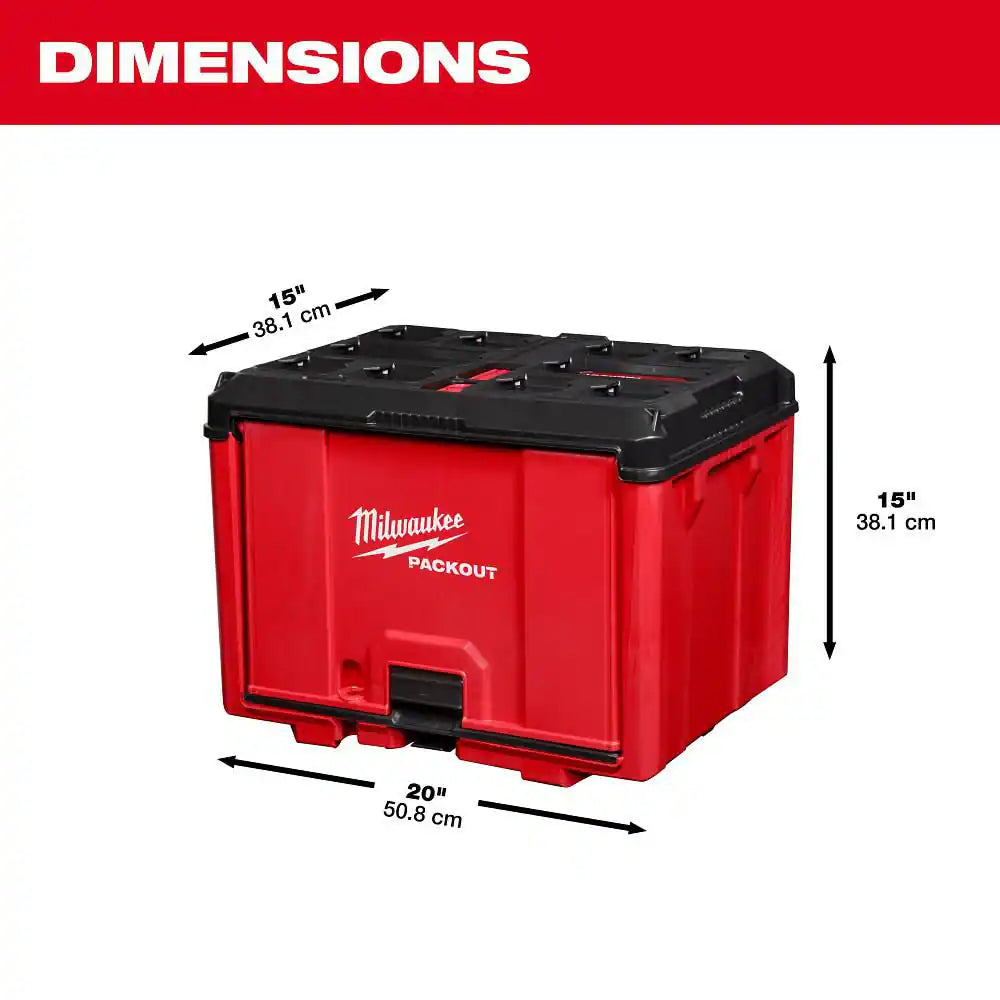 Packout 19.5 In. W X 14.7 In. H X 14.5 In. D Cabinet in Red (1-Piece)