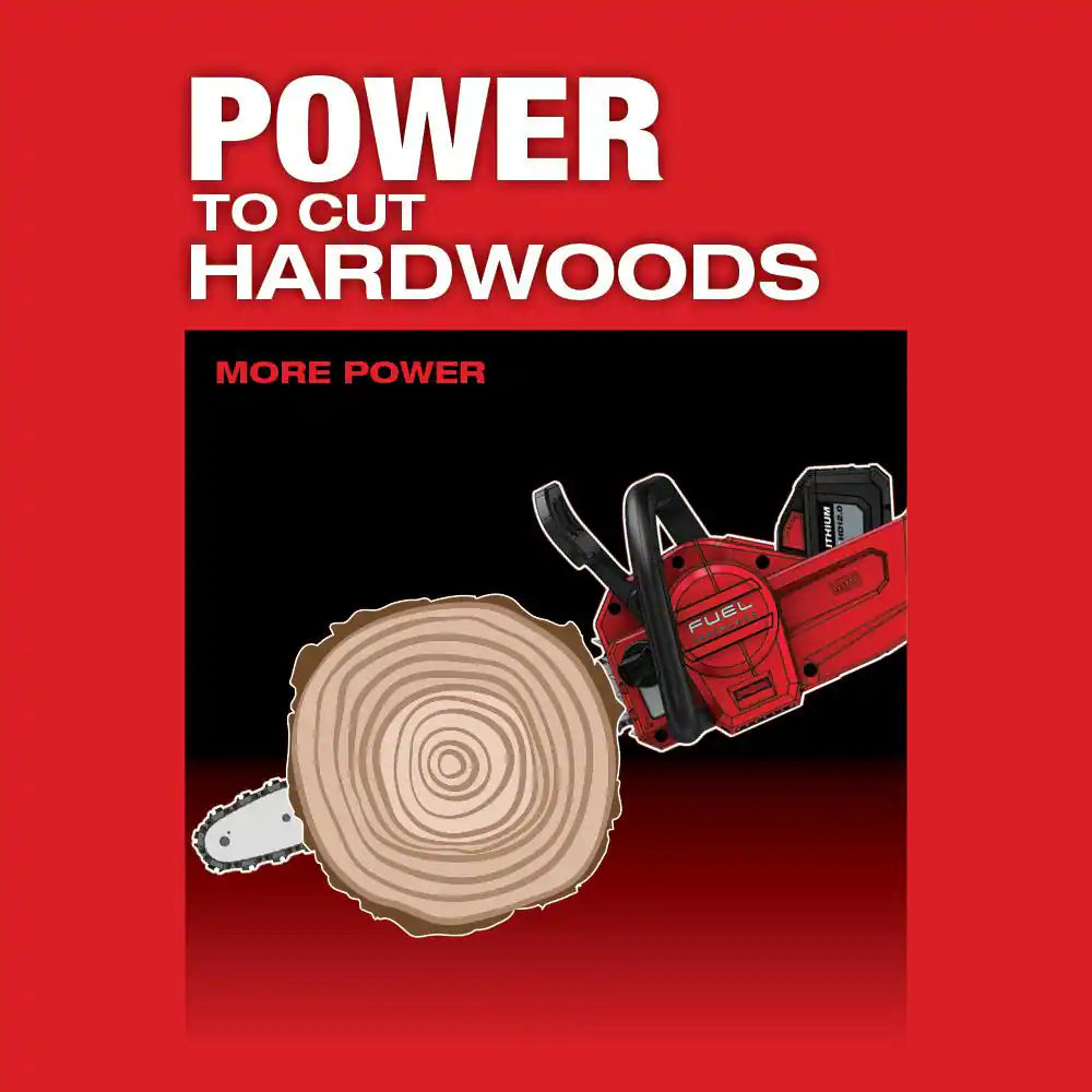 M18 FUEL 18V Lithium-Ion Brushless Battery 16 In. Chainsaw W/ M18 5.0Ah