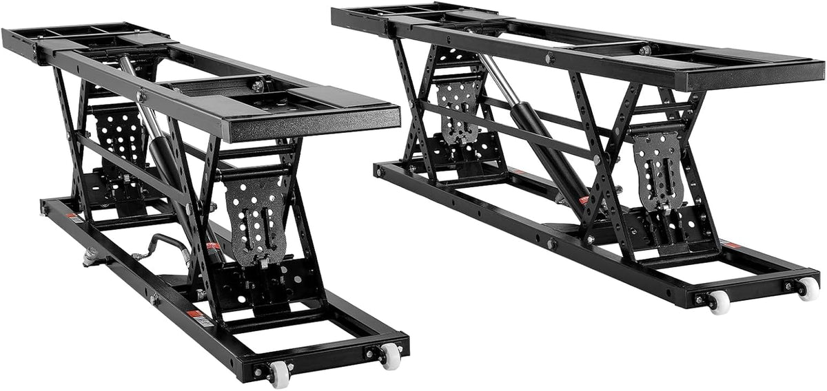 Portable Car Lift - 7,000 LBS Capacity, 26.8" Max. Height, Heavy-Duty Carbon Steel Truck Lift with 120V Power Unit