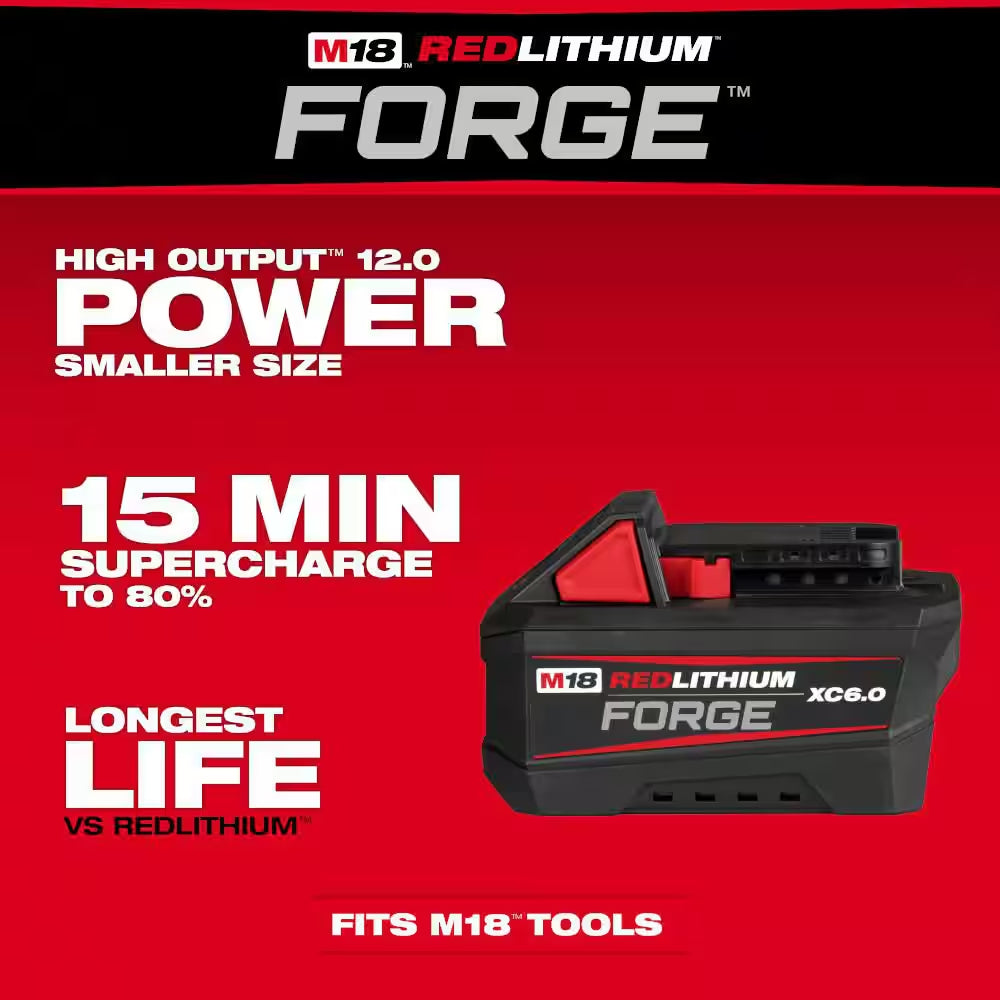 M18 18V Lithium-Ion REDLITHIUM FORGE 6.0 Ah Battery Pack (4-Pack)