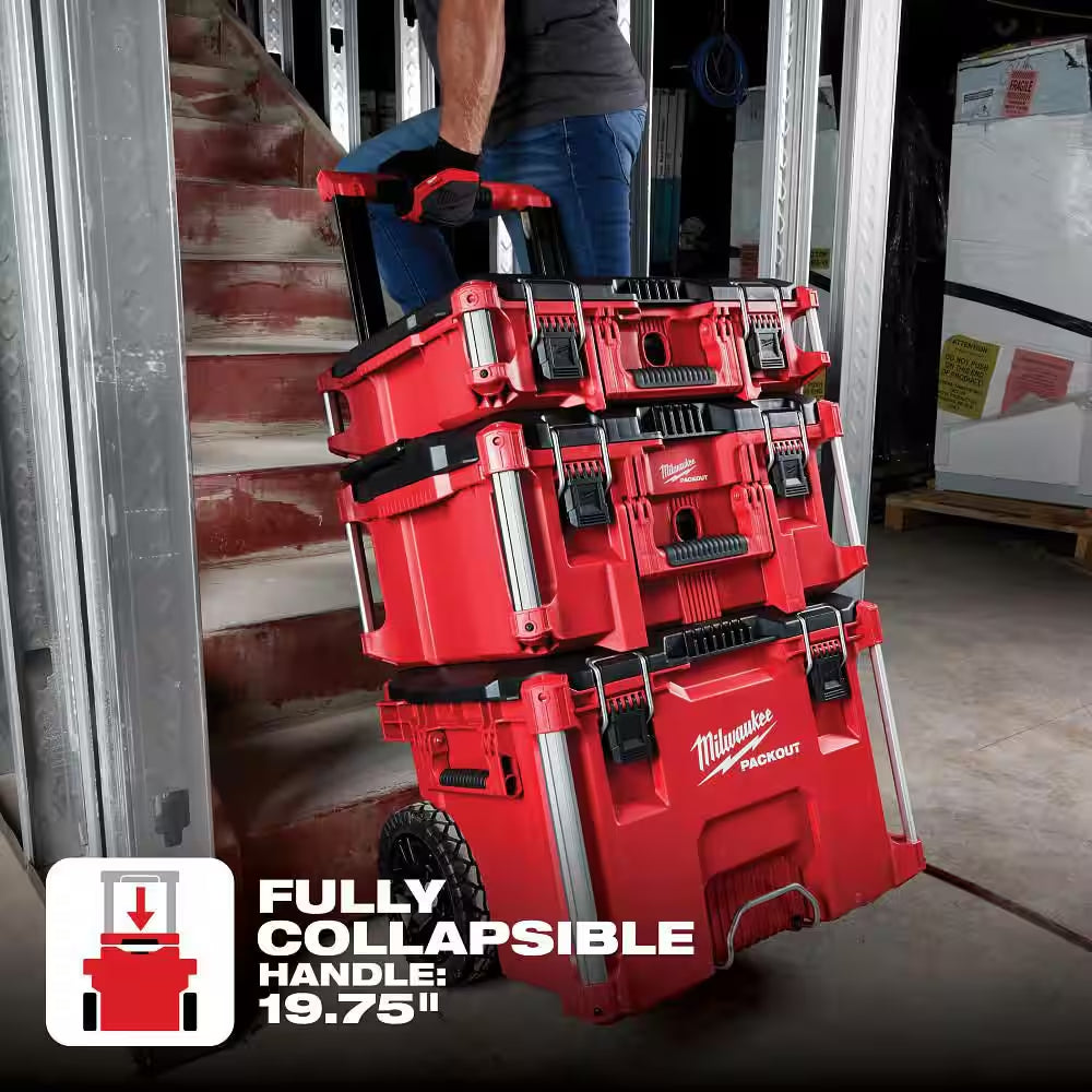 PACKOUT 22 In. Rolling Tool Box, 22 In. Large Tool Box and 22 In. Medium Tool Box Prosystem Low Profile Handle