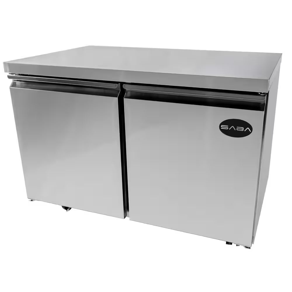 47.25 In. W 12 Cu. Ft. Commercial under Counter Refrigerator Cooler in Stainless Steel