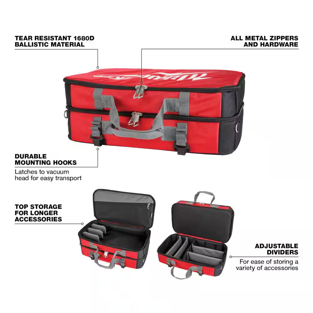 M18 18-Volt 2 Gal. Lithium-Ion Cordless Wet/Dry Vacuum and Wet/Dry Shop Vacuum Tool and Attachment Storage Bag