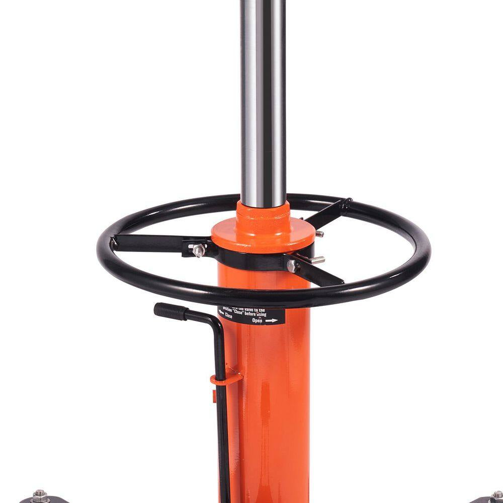 1322 Lbs. Hydraulic Transmission Jack 1 360° Swivel Wheels for Car Lift