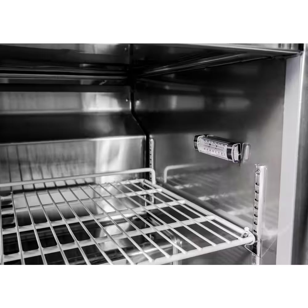 47.25 In. W 12 Cu. Ft. Commercial under Counter Refrigerator Cooler in Stainless Steel