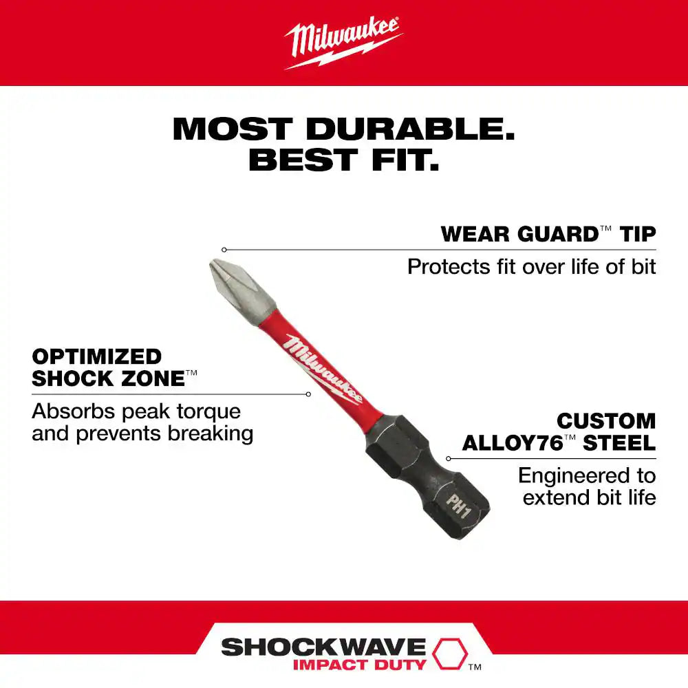 M18 18V Lithium-Ion Brushless Cordless 1/2 In. Compact Drill/Driver Kit with SHOCKWAVE Screw Driver Bit Set (45-Piece)
