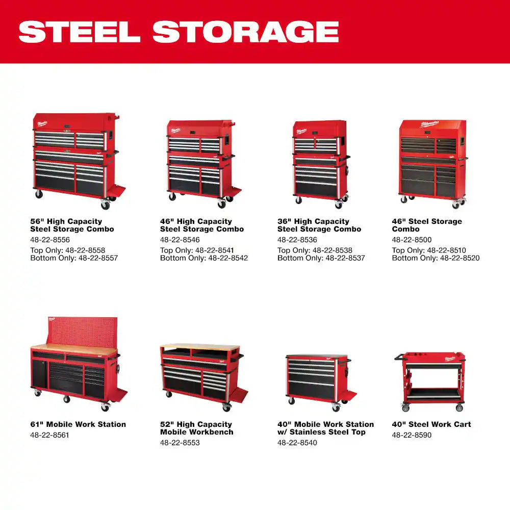 Tool Storage 36 In. W X 22 In. D High Capacity Top Tool Chest