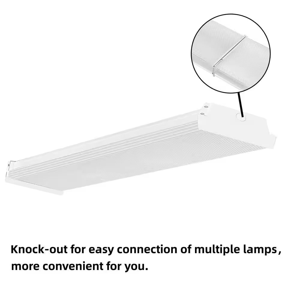 44.09 In. 5300 Lumens LED Wraparound Light Laundry Room/Garage Lighting 3-CCT Adjustable 3500/4000/5000K, Dimmable