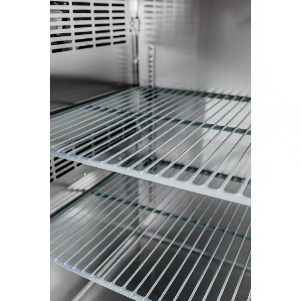 48 In. W 11.8 Cu. Ft. Commercial under Back Bar Cooler Refrigerator with Glass Doors in Stainless Steel