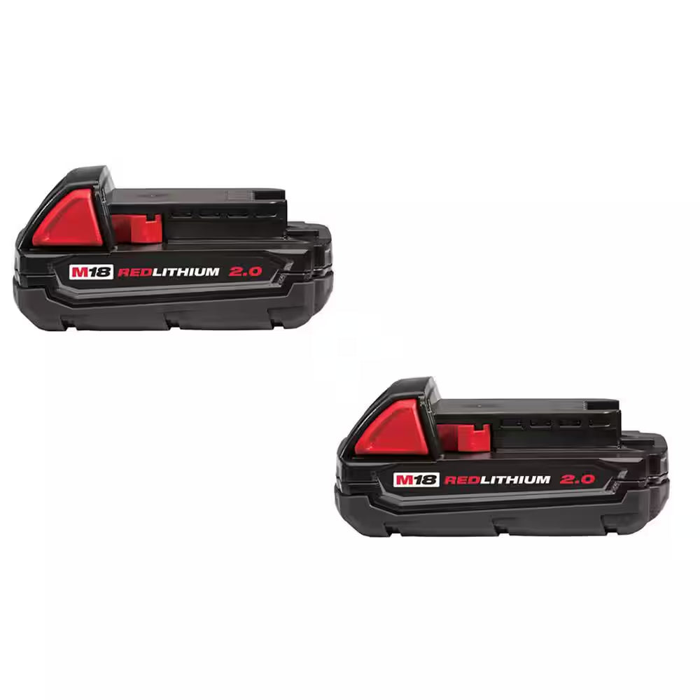 M18 18-Volt Lithium-Ion Compact Battery Pack 2.0Ah (2-Pack)